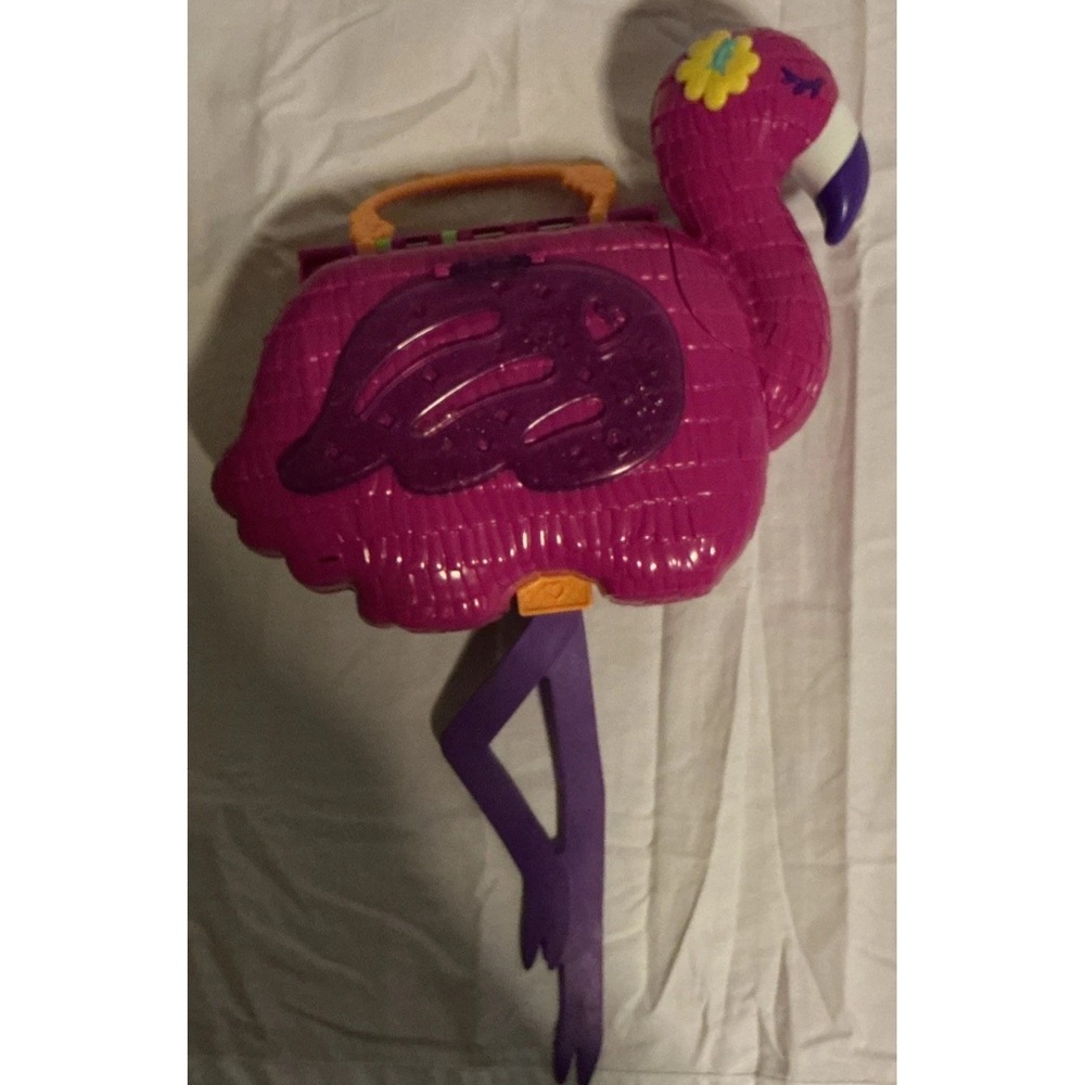 Polly Pocket Flamingo Party Large Playset With 1 Doll And A Seal